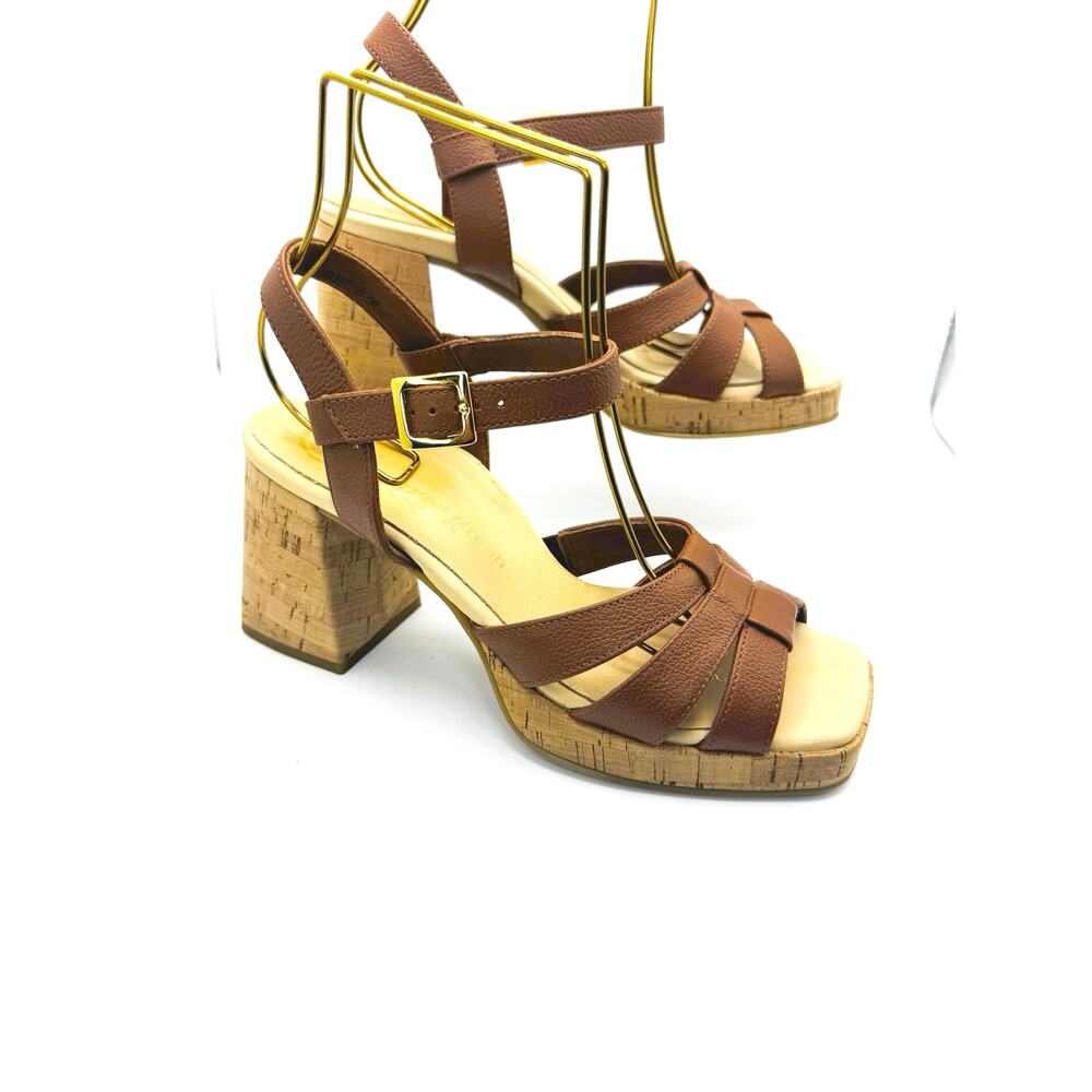 Paul Green Tina Tan Fisherman Sandals Women’s Leather Comfort size UK 5.5 US 8 - Picture 7 of 11